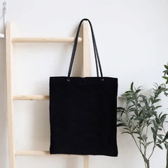 Corduroy Fashionable Female Shopping Bag Large Capacity Canvas Ladies Shoulder L