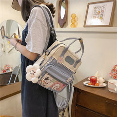 Flower Travel Backpack Small Shoulder Bags for Teenage Girls