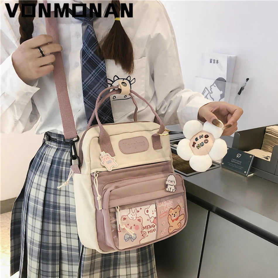 Waterproof Nylon Small Shoulder Bags for Women