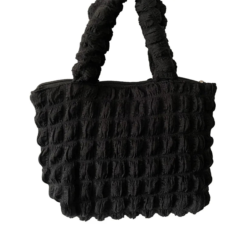 Plaid Flower Handbag Casual Shoulder Bag for Women