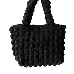 Plaid Flower Handbag Casual Shoulder Bag for Women