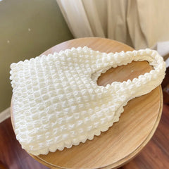 Plaid Flower Handbag Casual Shoulder Bag for Women