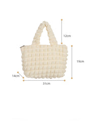 Plaid Flower Handbag Casual Shoulder Bag for Women