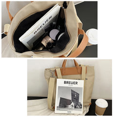 Canvas Tote Bag Large Casual Shoulder Bag Women's Messenger Handbag