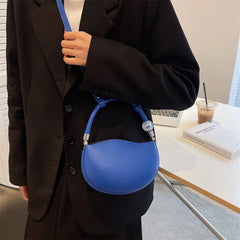 Ins Women Crossbody Bags Shoulder Messenger Bag Solid PU Leather Crossbody Bags
