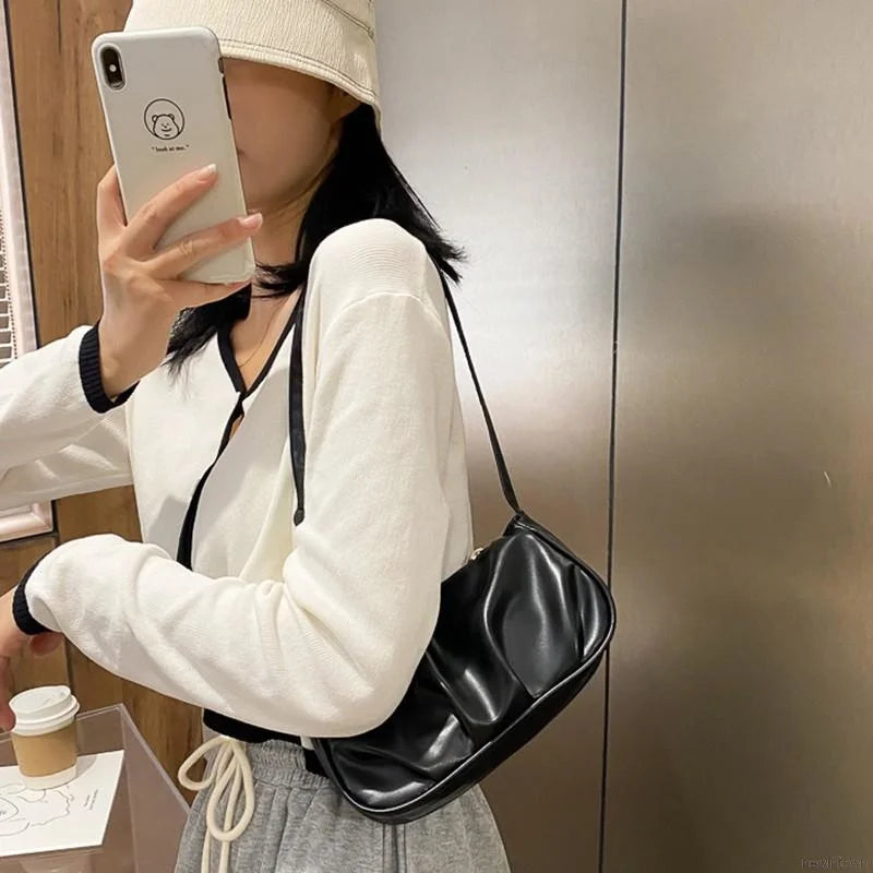 Classic PU Leather Shoulder Bag for Women