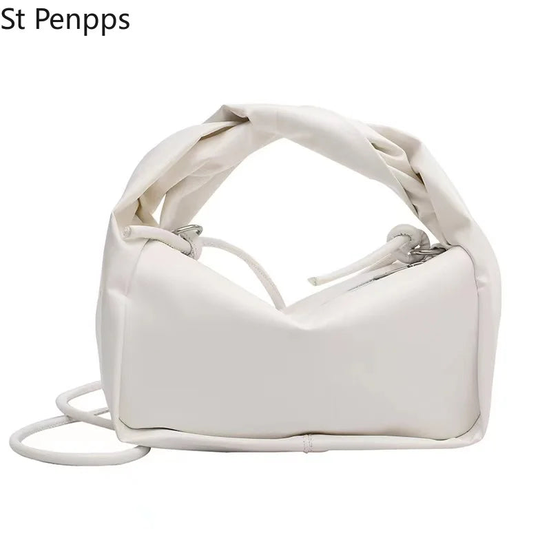 Summer Soft PU Leather Hobo Shoulder Bag for Women Crossbody Bag