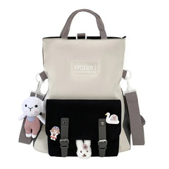Waterproof Canvas Mini Backpack For Women Travel School Bag