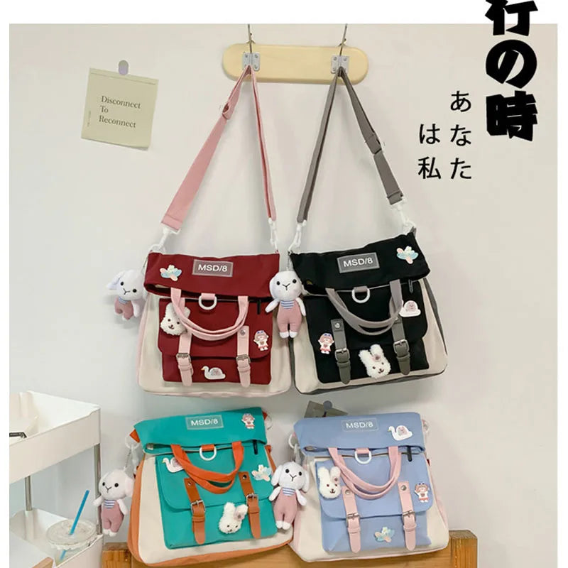 Waterproof Canvas Mini Backpack For Women Travel School Bag