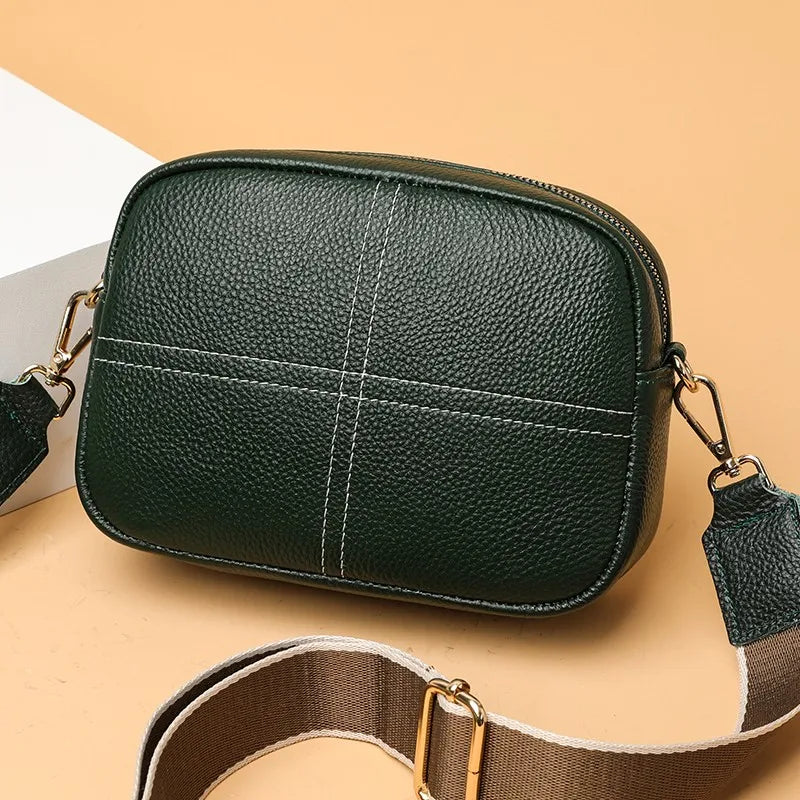 Women Leather Crossbody Bag Waterproof Large Capacity Messenger Bag