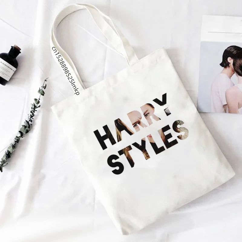 Funny Shopping Bag Shoulder Canvas Harajuku Large Capacity Messenger Women Bags