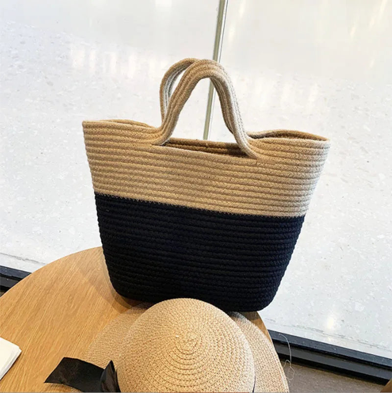 Summer Seaside Portable Handbags Tote Bags for Women Large Capacity