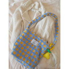 Sweet Women Bag Spring Tote Bag Zipper Soft Shoulder Bag Handbag