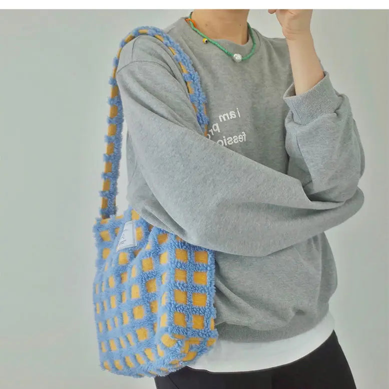 Sweet Women Bag Spring Tote Bag Zipper Soft Shoulder Bag Handbag