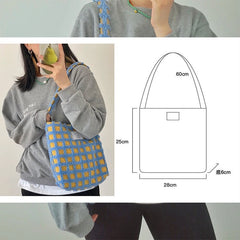 Sweet Women Bag Spring Tote Bag Zipper Soft Shoulder Bag Handbag