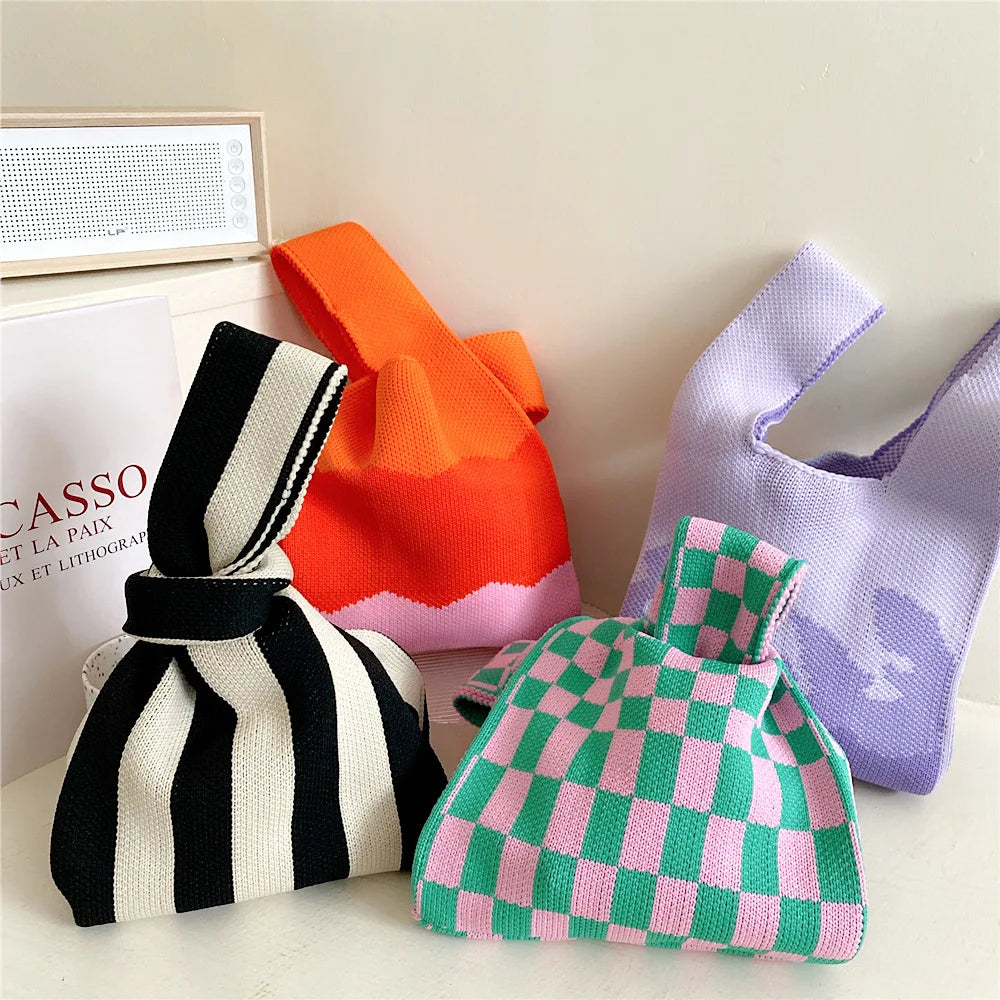 Female Shoulder Knitted Handbag Spring Summer Leisure
