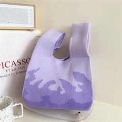 Female Shoulder Knitted Handbag Spring Summer Leisure