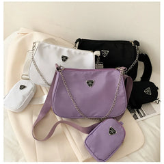 Women School Shopping Handbags with Mini Purse 2pcs