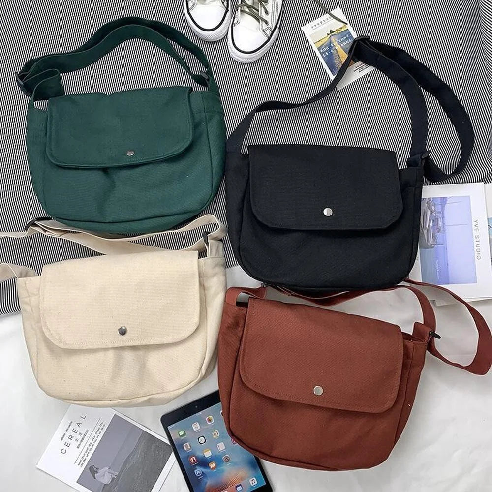 Vintage Canvas Shoulder Bag
