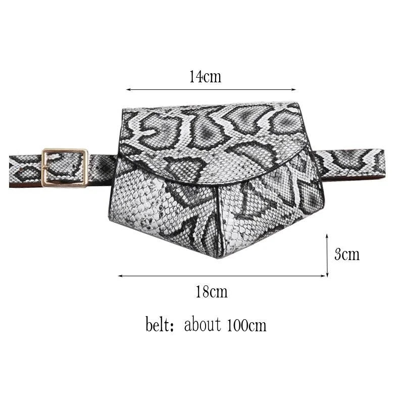 Mini Pockets Ladies PU Leather Waist Belt Bag Women Mini Disco Waist Pack