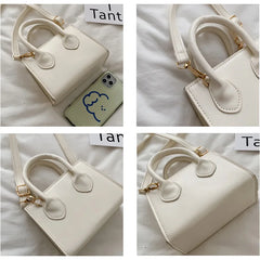 Women's Solid Handbag Crossbody Bag Girls Single Shoulder Bag