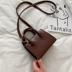 Women's Solid Handbag Crossbody Bag Girls Single Shoulder Bag