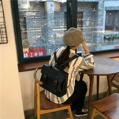 Vintage Women Backpacks Preppy Style Student Backpack Multi-functional Female Sh