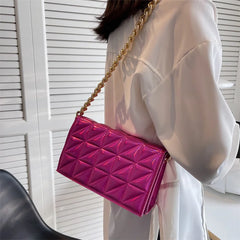 Women Flap Crossbody Bag Orange Handbag Totes Party Clutch