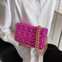 Women Flap Crossbody Bag Orange Handbag Totes Party Clutch