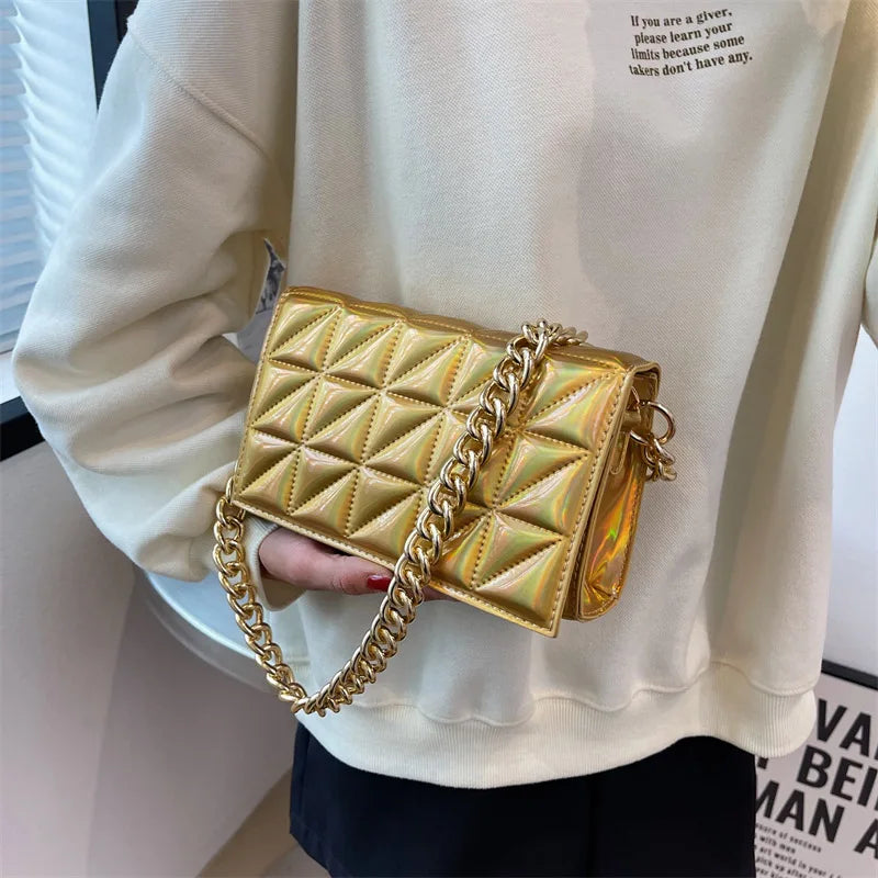 Women Flap Crossbody Bag Orange Handbag Totes Party Clutch