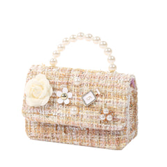 Women Mini Handbags Tote Pearl Messenger Bag Girl Small Coin Wallet Pouch