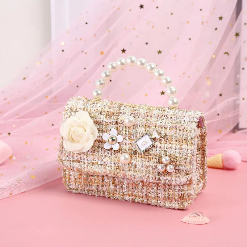 Women Mini Handbags Tote Pearl Messenger Bag Girl Small Coin Wallet Pouch