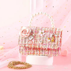 Women Mini Handbags Tote Pearl Messenger Bag Girl Small Coin Wallet Pouch