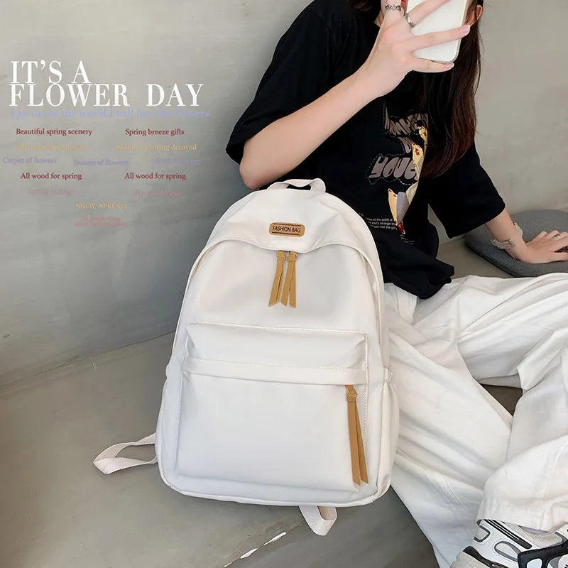 Nylon Backpacks Preppy Style School Bags for Teenage Girls
