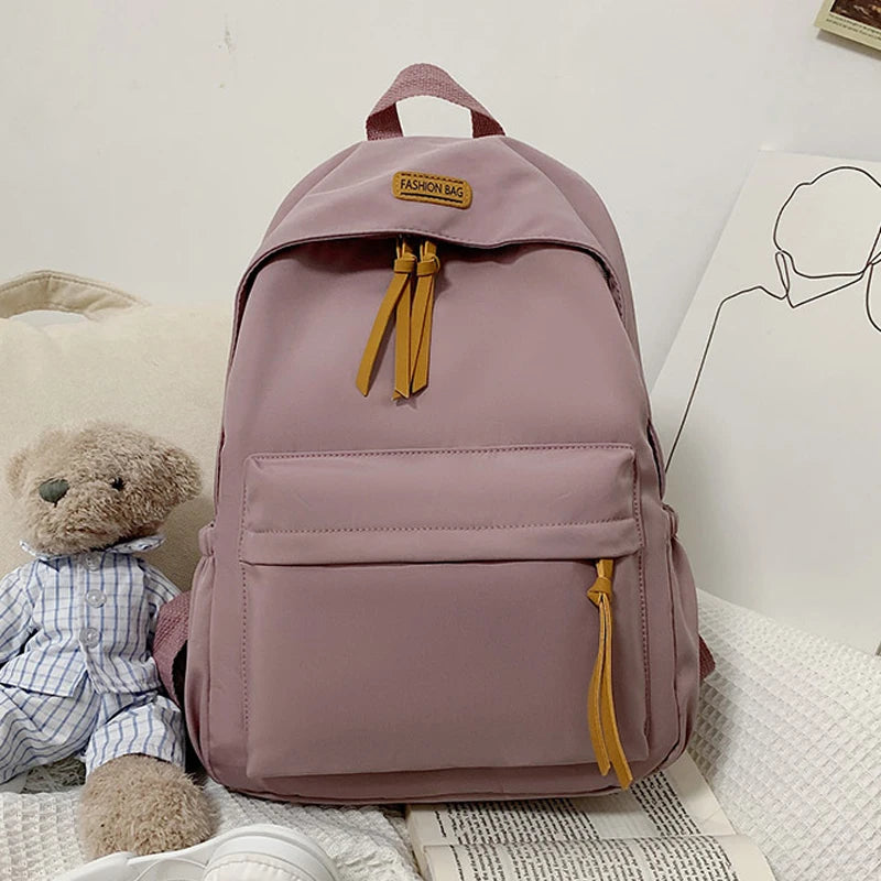 Nylon Backpacks Preppy Style School Bags for Teenage Girls