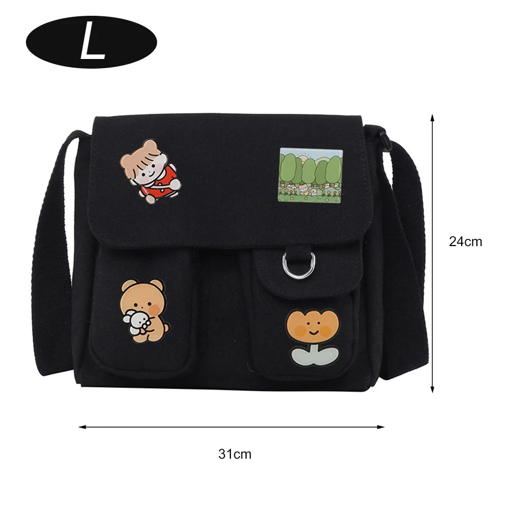 Canvas Crossbody Shoulder Bag for Women Outdoor Traveling
