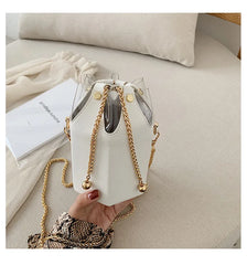 Hot Bucket Bag Women PU Leather Shoulder Chain Crossbody Messenger
