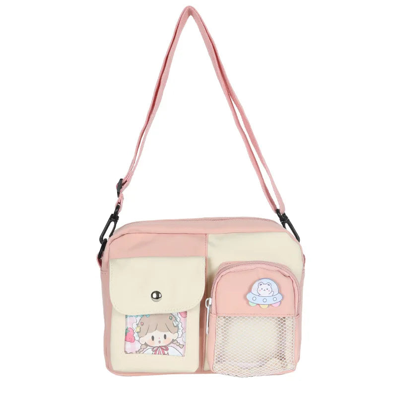 Vintage Small Shoulder Bag for Women, Transparent Messenger Bag