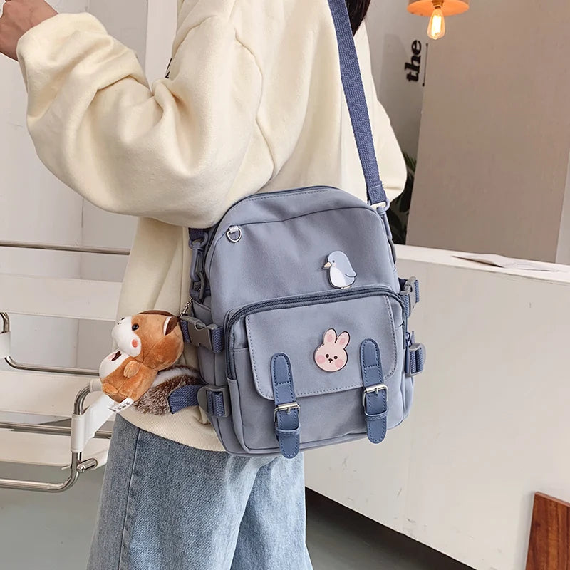 Waterproof Nylon Mini Backpack for Girls, Multifunctional and Foldable