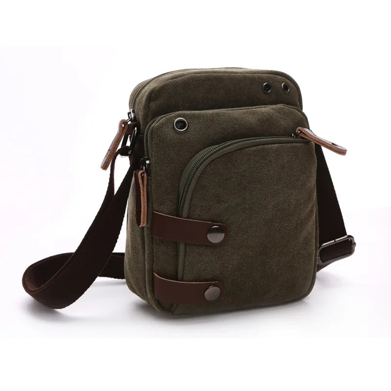 Canvas Shoulder Bag Men's Messenger Travel Bag