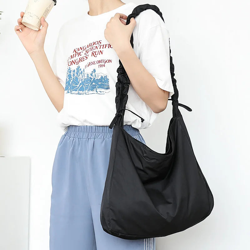 Canvas Shoulder Bag - Large Capacity Women's