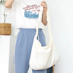 Canvas Shoulder Bag - Large Capacity Women's