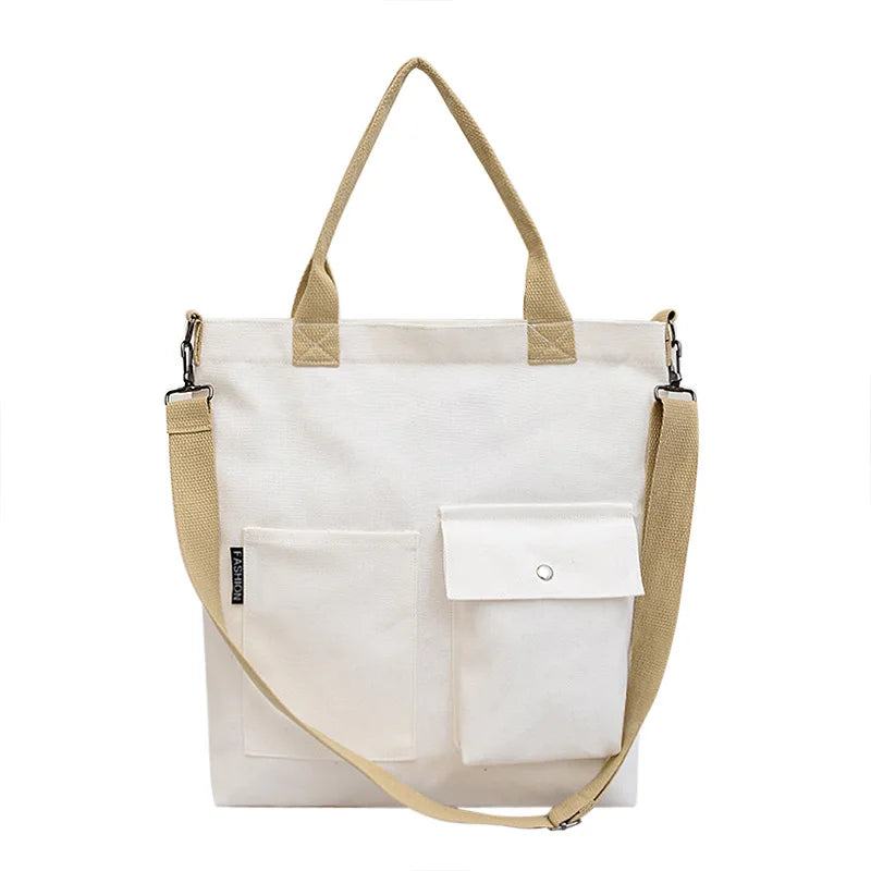 Student Portable Canvas Bag Large Capacity Single Shoulder Women's Bag