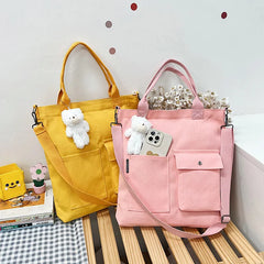 Student Portable Canvas Bag Large Capacity Single Shoulder Women's Bag