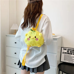 Women's Pig Plush Shoulder Bag - Cartoon Backpack