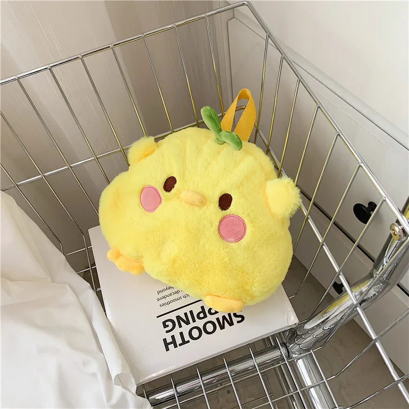 Women's Pig Plush Shoulder Bag - Cartoon Backpack