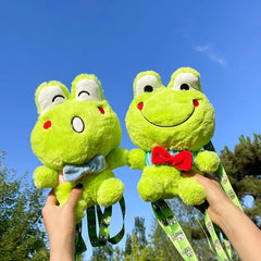 Frog Shoulder Bag Girl Doll Crossbody Bag Plush Backpack