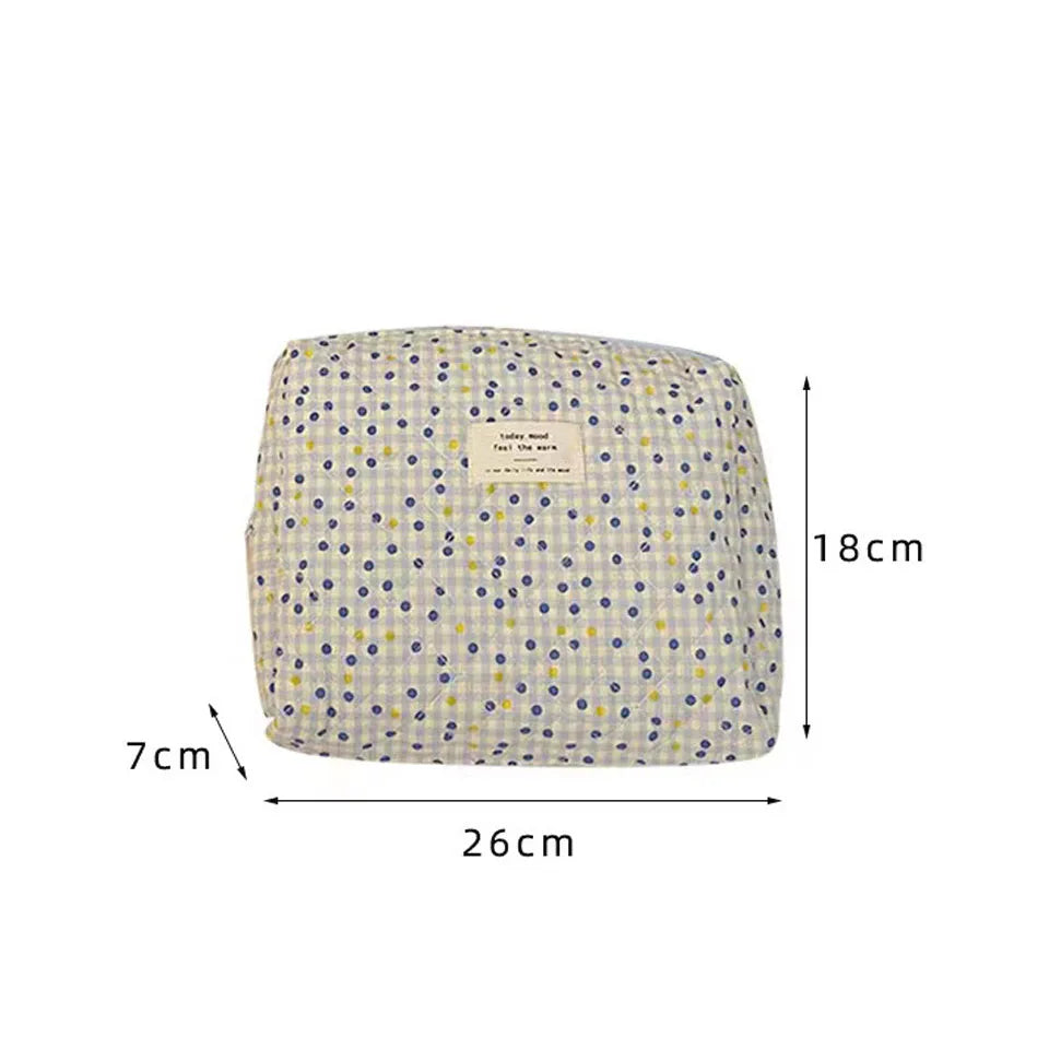 Koren Floral Makeup Bag Large Size Portable Storage Pouch