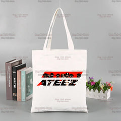 Kpop ATEEZ Album Group Shopping Bag Handbag Eco Shopper Recycle Bag