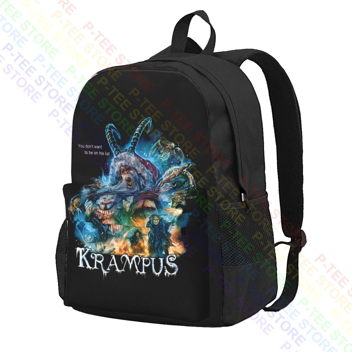 Krampus Horror Movie Christmas Large Capacity Backpack